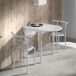 Pack de Mesa Extensible y 2 Sillas de Cocina Butterfly 55x61 Pack de Mesa Extensible y 2 Sillas de Cocina Butterfly 55x61 Blanco