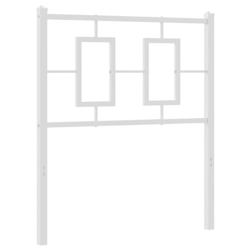 vidaXL Cabeceira de cama 75 cm metal branco