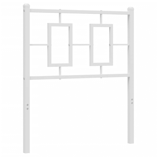 vidaXL Cabeceira de cama 75 cm metal branco