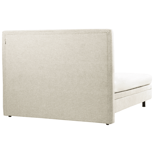 Cama ajustável Tecido DUKE II 160 x 200 cm Creme