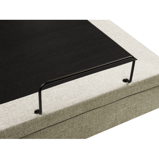 Cama ajustável Tecido DUKE II 160 x 200 cm Creme