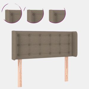 vidaXL Cabeceira de cama c luzes LED 103x16x7888cm cinza-acastanhado