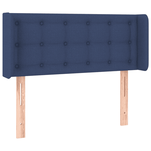 vidaXL Cabeceira de cama c luzes LED tecido 103x16x7888 cm azul vidaXL Cabeceira de cama c luzes LED tecido 103x16x7888 cm azul