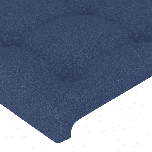 vidaXL Cabeceira de cama c luzes LED tecido 103x16x7888 cm azul vidaXL Cabeceira de cama c luzes LED tecido 103x16x7888 cm azul