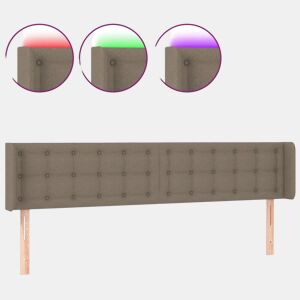 vidaXL Cabeceira de cama c luzes LED 163x16x7888cm cinza-acastanhado