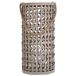Farol de bambú y madera con recipiente de cristal para vela Farol de bambú y madera con recipiente de cristal para vela Marrón