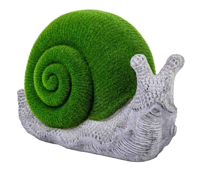 Figura decoración caracol 47x20x29h cm
