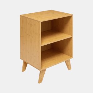 Móveis modulares de bambu com 2 níveis de cobertura 70x45x35cm Thinia Home