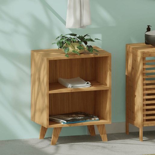 Móveis modulares de bambu com 2 níveis de cobertura 70x45x35cm Thinia Home