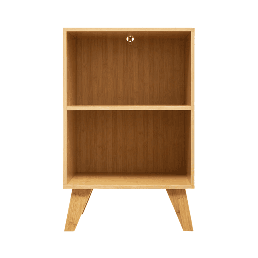 Móveis modulares de bambu com 2 níveis de cobertura 70x45x35cm Thinia Home