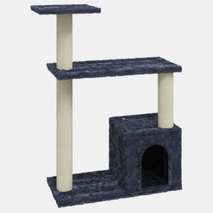vidaXL Árvore p gatos c postes arranhadores sisal 70 cm cinza-escuro