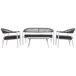 Conjunto de mesa, sofa y 2 sillones Conjunto de mesa, sofa y 2 sillones Multicolor