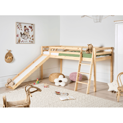 Beliani Cama de meia altura Pinho STAPLE