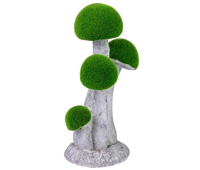 Figura decoración de metal setas 29x22.5x54h cm