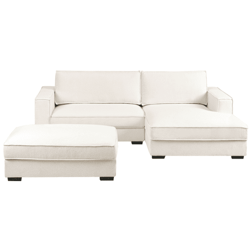 Beliani Sofá de esquina Bouclé RENDERS Beliani Sofá de esquina Bouclé RENDERS