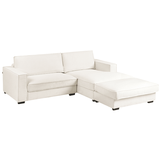 Beliani Sofá de esquina Bouclé RENDERS Beliani Sofá de esquina Bouclé RENDERS