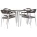 Conjunto de mesa y 4 sillas Conjunto de mesa y 4 sillas Multicolor