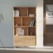 Librería Salón Oslo 2 Puertas 6 Estantes Con Patas Librería Salón Oslo 2 Puertas 6 Estantes Con Patas Madera Clara