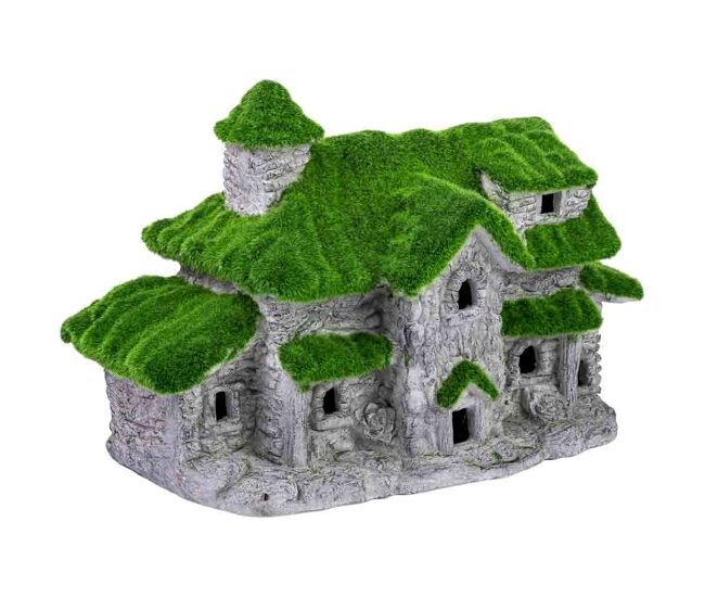 Figura decoración caseta 27x23x40h cm