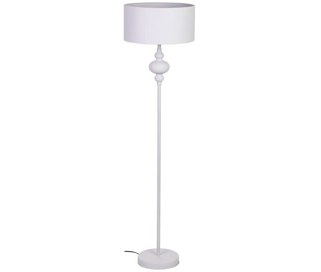 Lámpara de pie de metal blanco 40x40x154h cm