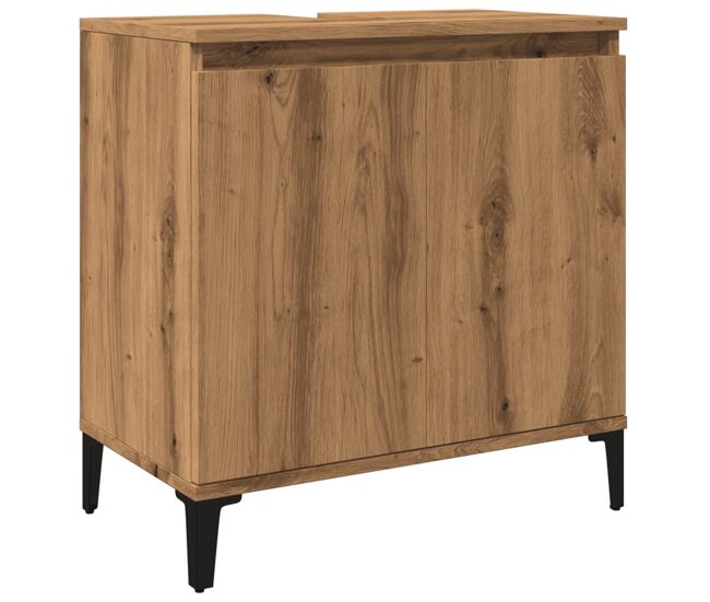Vidaxl mueble de lavabo madera de ingeniería roble artisan 58x33x60 cm