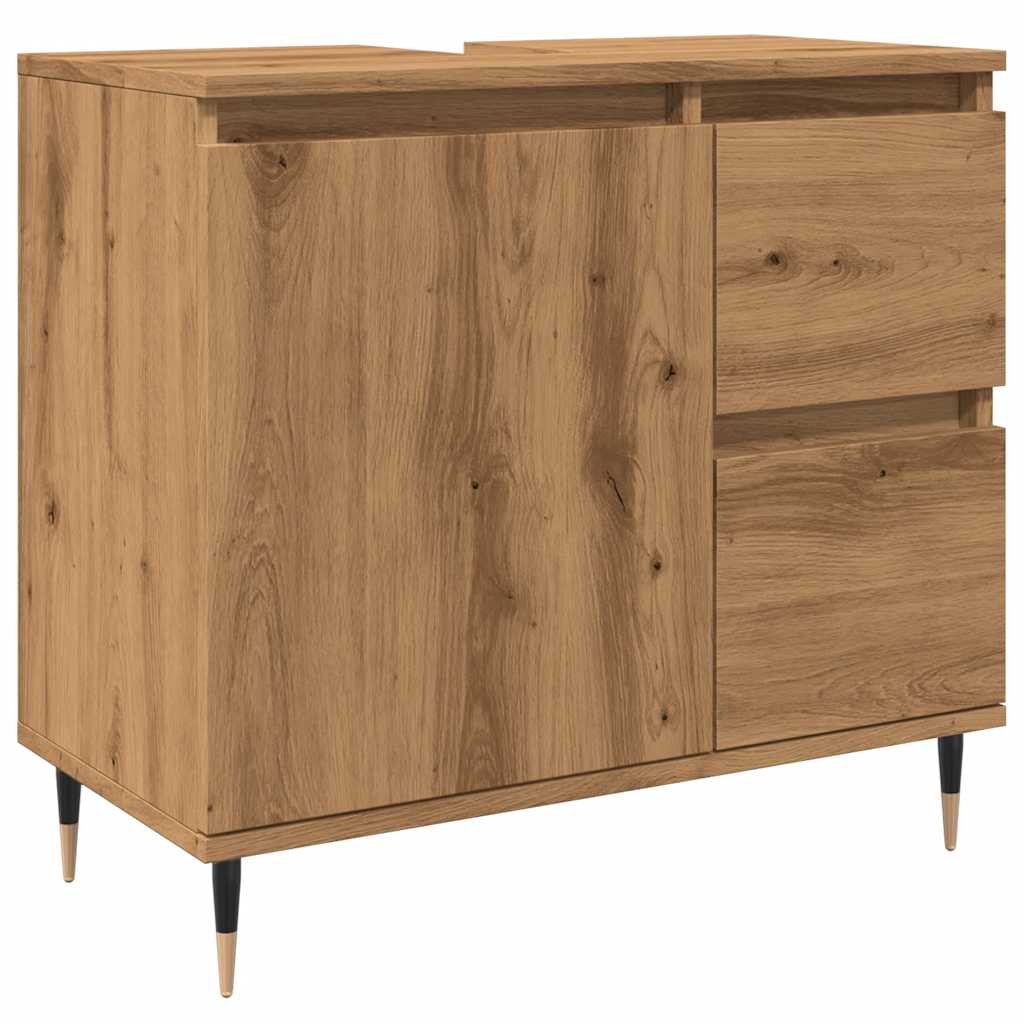 Vidaxl armario de baño madera de ingeniería roble artisan 65x33x60 cm