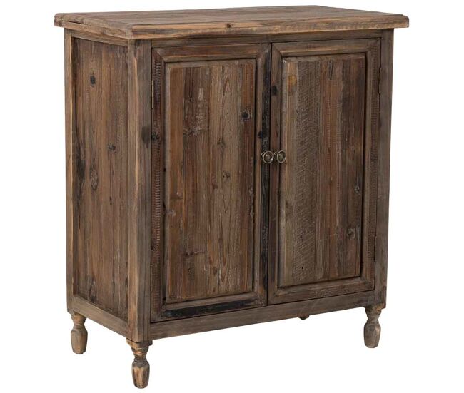 Recibidor de madera con 2 puertas