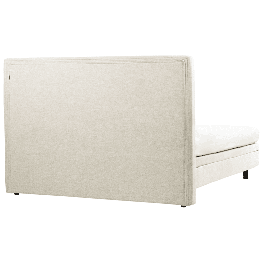 Cama ajustável Tecido DUKE II 180 x 200 cm Creme
