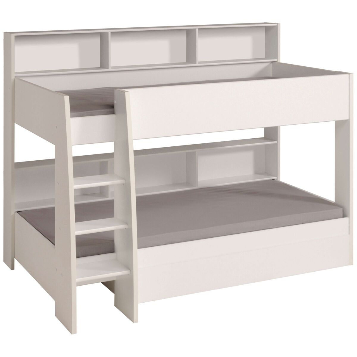 Litera infantil mouse 90x200 cm dormitorio juvenil en color blanco mate