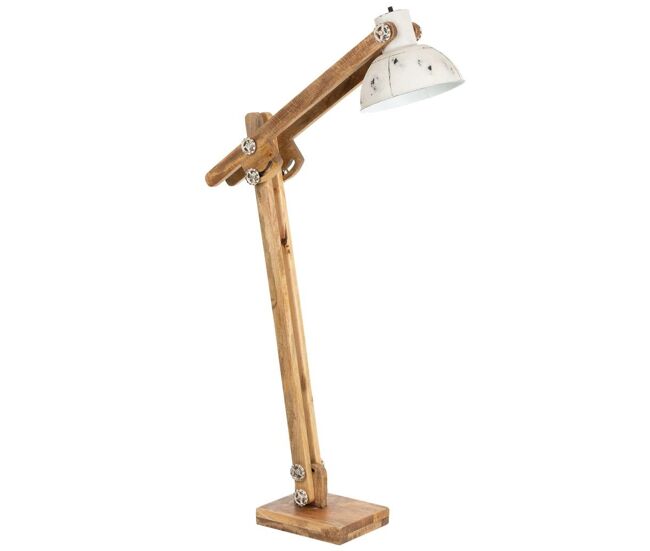 Flexo de pie de madera y metal 26x70x125h cm