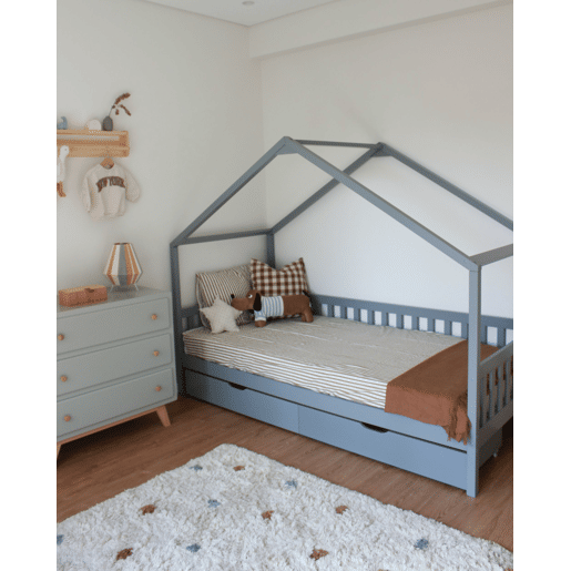 Beliani Conjunto de 2 gavetas de arrumação para cama Pinho CRONAT