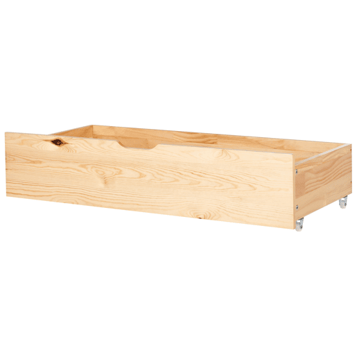 Conjunto de 2 gavetas de arrumação para cama Pinho EPANEY Castanho claro