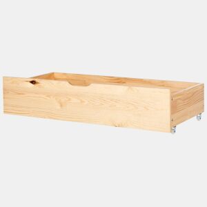 Conjunto de 2 gavetas de arrumação para cama Pinho EPANEY Castanho claro