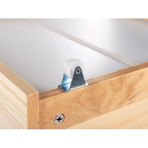 Conjunto de 2 gavetas de arrumação para cama Pinho EPANEY Castanho claro