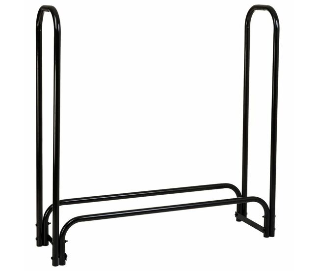 Soporte para leña alexandra house living negro hierro 34 x 124 x 124 cm