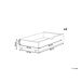 Beliani Conjunto de 2 cajones de cama Madera de pino CRONAT Beliani Conjunto de 2 cajones de cama Madera de pino CRONAT Blanco