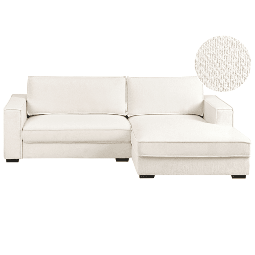 Beliani Sofá de esquina Bouclé RENDERS