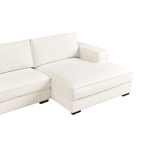 Beliani Sofá de esquina Bouclé RENDERS