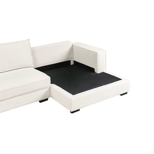 Beliani Sofá de esquina Bouclé RENDERS