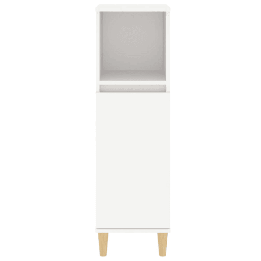vidaXL Armário casa de banho 30x30x100 cm derivados de madeira branco vidaXL Armário casa de banho 30x30x100 cm derivados de madeira branco