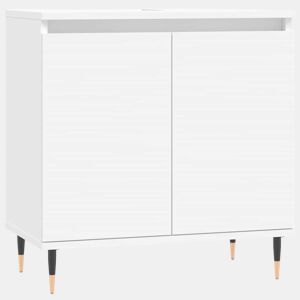 vidaXL Armário de casa de banho 58x33x60 cm derivados madeira branco
