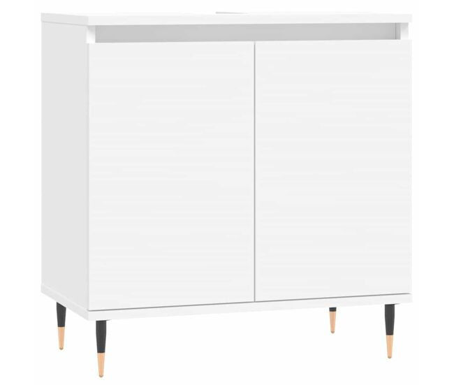 Vidaxl armario de baño madera de ingeniería blanco 58x33x60 cm