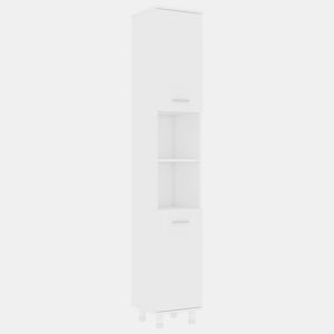 vidaXL Armário de casa de banho derivados de madeira branco