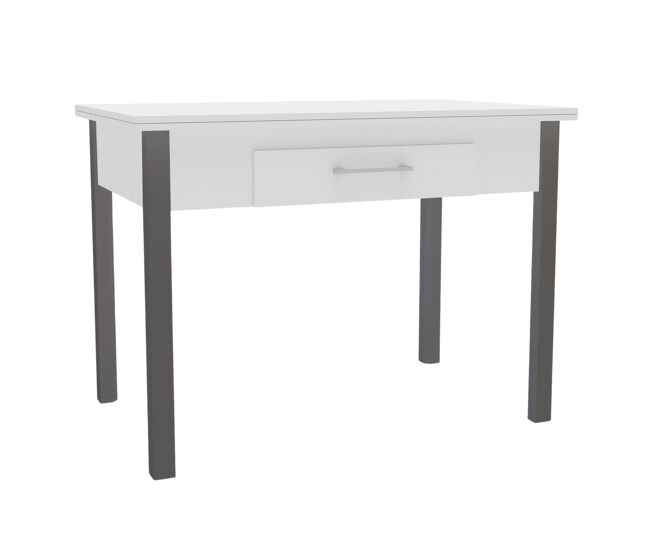 Mesa de Cocina Extensible Sendai en Color Blanco y Gris en Varias Medidas