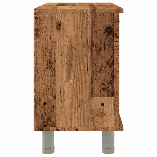 vidaXL Armário WC 60x32x53,5 cm derivados de madeira madeira velha