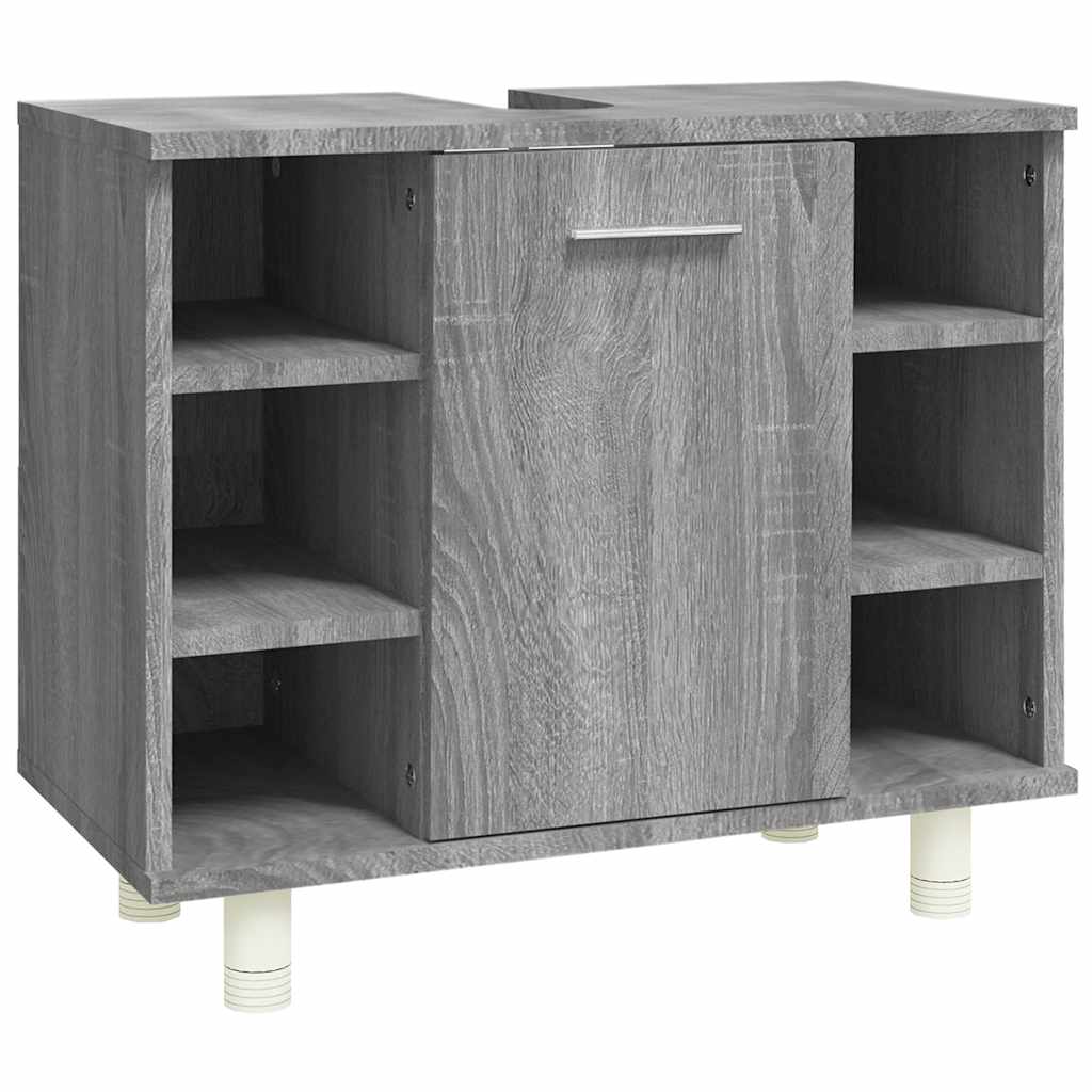 Vidaxl armario de baño madera contrachapada gris sonoma 60x32x53,5 cm