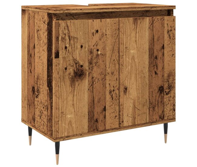 Vidaxl armario de baño madera de ingeniería envejecida 58x33x60 cm