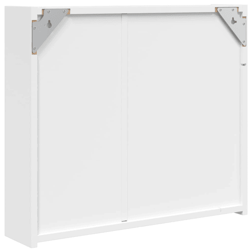 vidaXL Armário espelhado p casa de banho c LEDs 60x13x52cm branco vidaXL Armário espelhado p casa de banho c LEDs 60x13x52cm branco