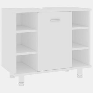 vidaXL Armário de casa de banho 60x32x53,5 cm derivados madeira branco