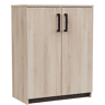 Aparador Watson estilo industrial em carvalho Kronberg e carvalho Waterford com 2 portas 73x95x41 cm
